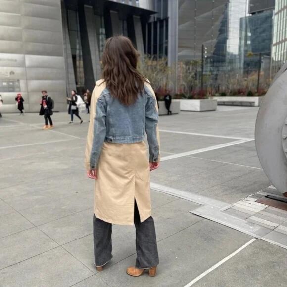 Galita Hybrid Denim Trench Coat - Picture 7 of 16